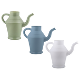 Vintage Plastic Watering Can - ↑ 22Cm - White - Blue - Green