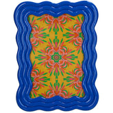 Curved Photo Frame Polyresin - Blue