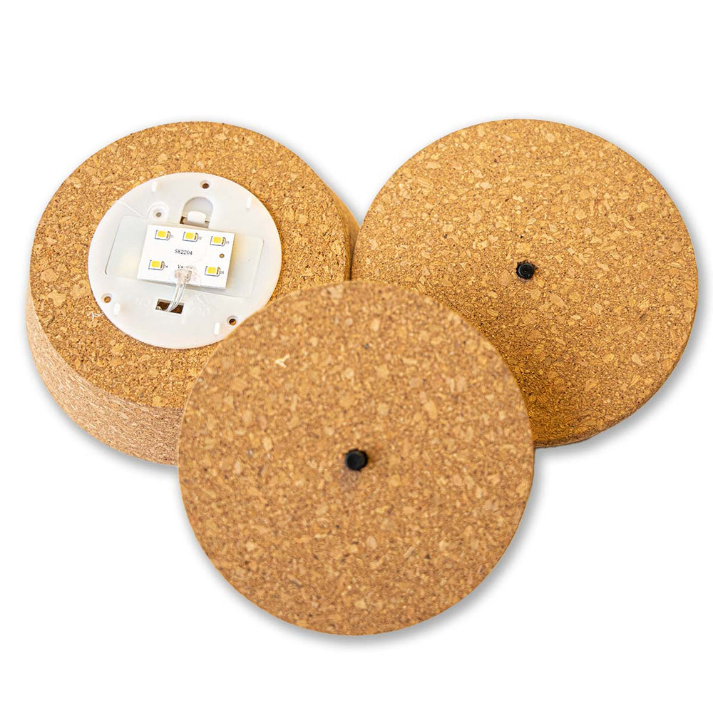 Cork With Led - Terrarium Cork With Light - 3 Sizes Available