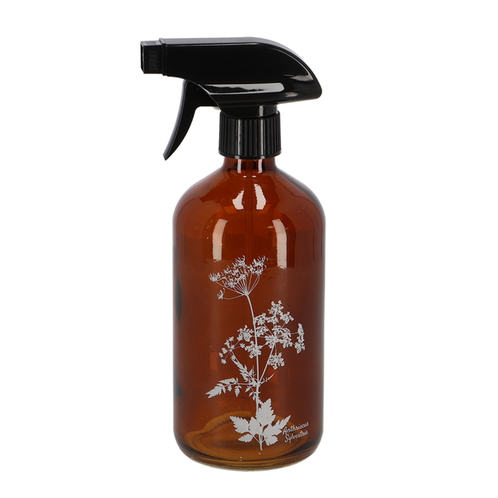 Stylish Water Sprayer 'Wild Flower' - Brown Glass - 21 Cm