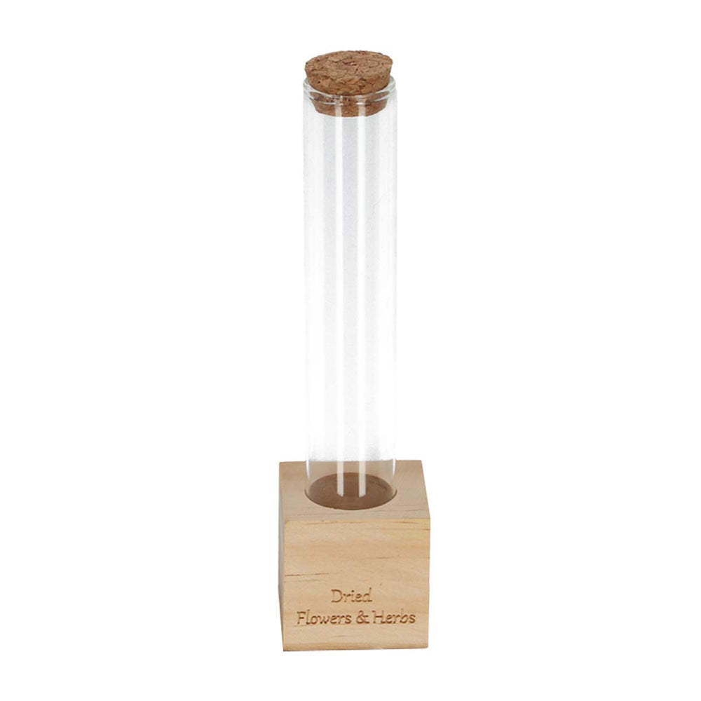 Wooden Dried Flower Stand - Tube S - Flowers And Herbs