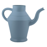 Vintage Plastic Watering Can - ↑ 22Cm - White - Blue - Green