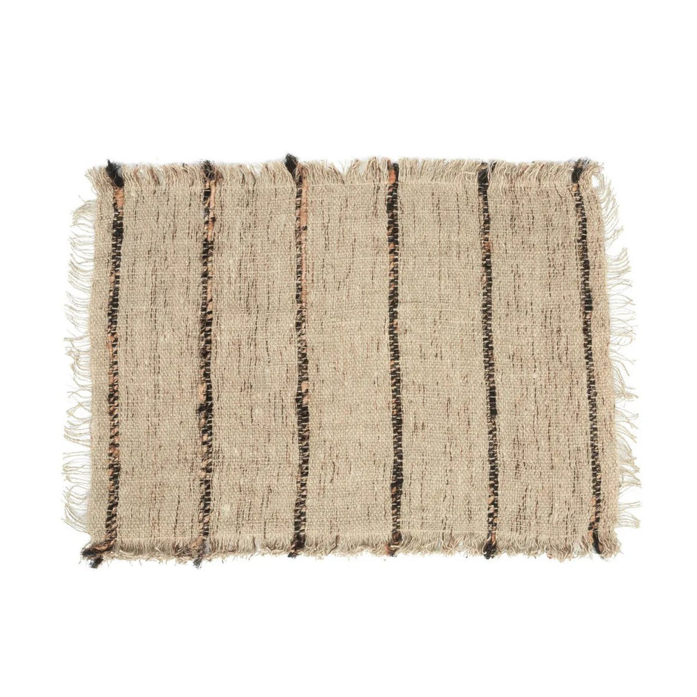 The Oh My Gee Placemat - Beige Black - Set Of 4