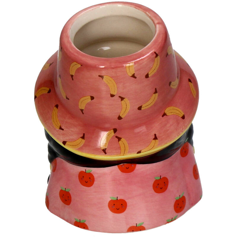 Multicolored Dolomite Plant Pot
