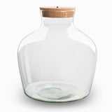 Terrarium With Cork - Fat Joe + Led Cork - Closed Terrarium ↑ 30 Cm