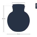 Terrarium Bottle 'Teddy' - Incl. (Led) Cork - Closed Terrarium Ø 25 Cm ↑ 26.5 Cm
